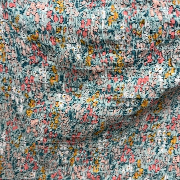 Bomaca Collection Floral Short Sleeve Ruffled Crop Top S - Picture 3 of 5